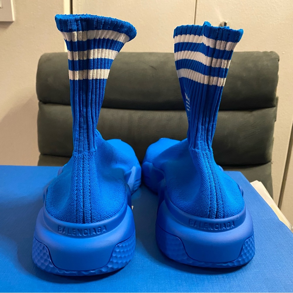 Balenciaga Adidas Sock sneakers in blue - Picture 9 of 11